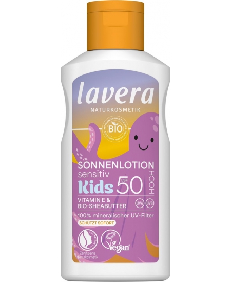 Lavera Lotion solaire sensitive Kids SPF 50 Plus 100ml