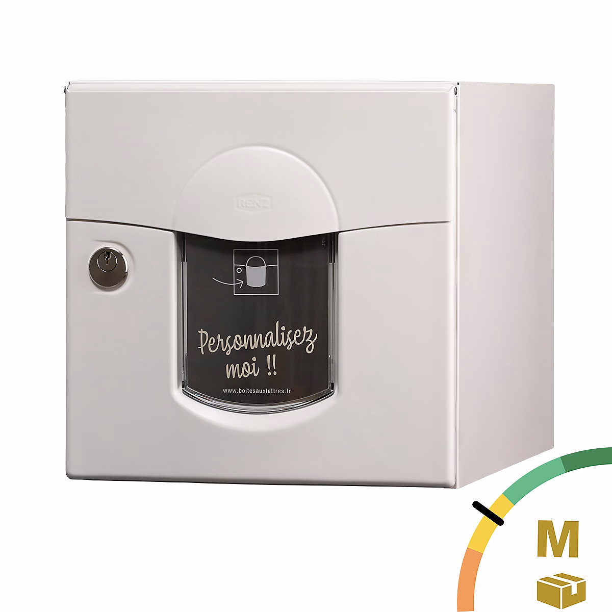 Boîte aux lettres, boîte à colis et accessoires – Boite aux lettres Soléa 2 portes Blanc 9010 mat