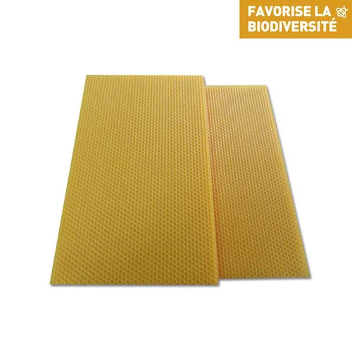 Cire gaufrée conventionnelle pour corps de ruche 26x41 cm