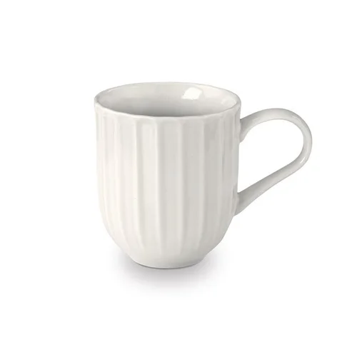 Mug en grès réactif blanc Adele - 35 cl