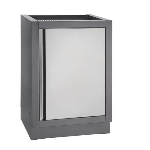 Meuble 1 tiroir pour plancha coloris gris Napoleon