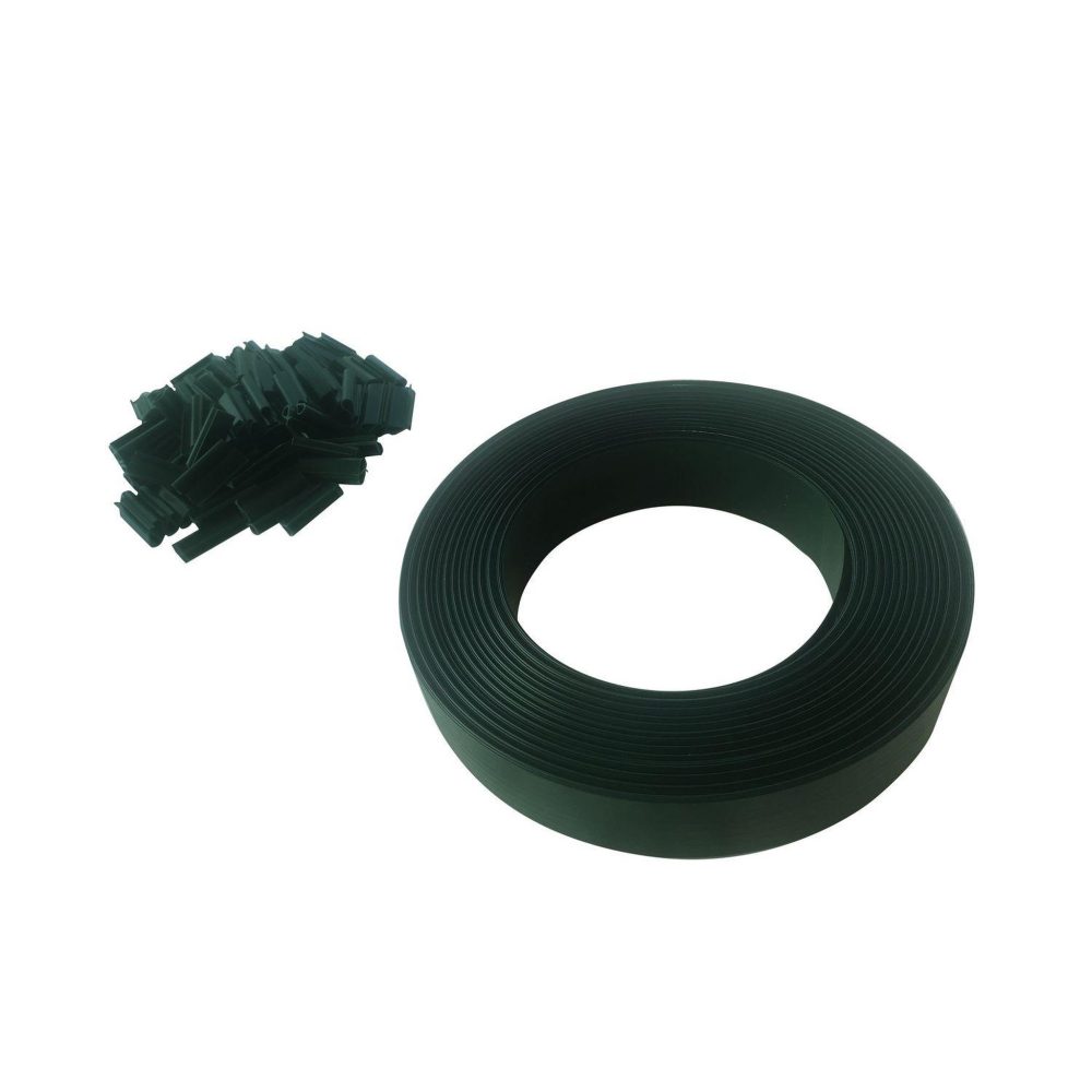 TOILINUX Lot de 10 lamelles occultantes avec clip de fixation de 50 m – Aménagement du jardin