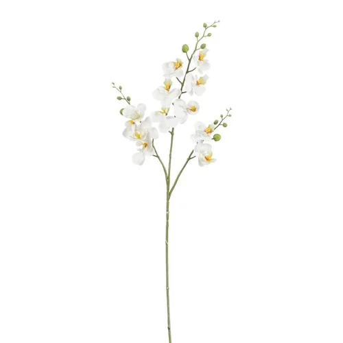 Fleur artificielle Phalaénopsis blanc - 75 cm
