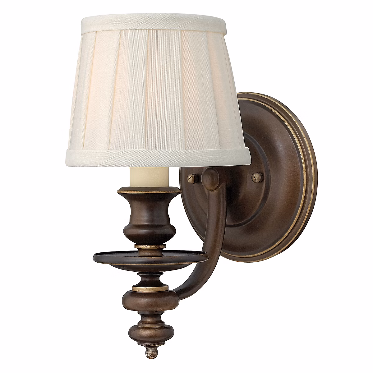 Elstead Dunhill – Applique murale d'intérieur à 1 lumière, bronze royal, E14