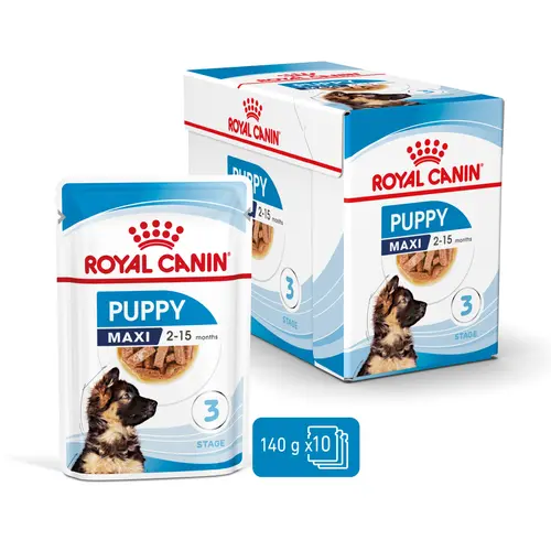 Pâtées pour chiot de grande race Royal Canin Maxi Puppy - 10 x 140 g