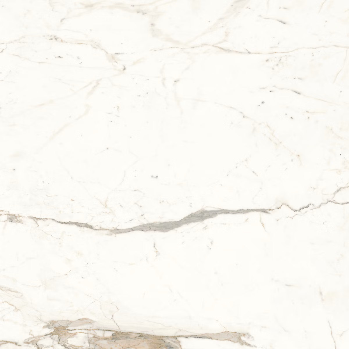 Carrelage effet Marbre Blanc Calacatta Prima 120x120x0 | 9 cm Mat Faventa – Sol et mur intérieur (vendu par carton de 2 – 88 m²) – RO'