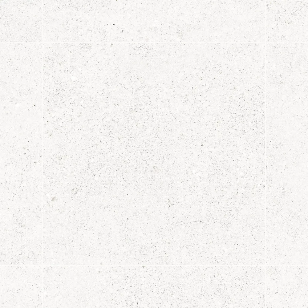 Carrelage effet Béton Blanc 60x60x0 | 9 cm In&Out Arvelis – Sol et mur intérieur et Sol extérieur (vendu par carton de 1 – 08 m²) – RO