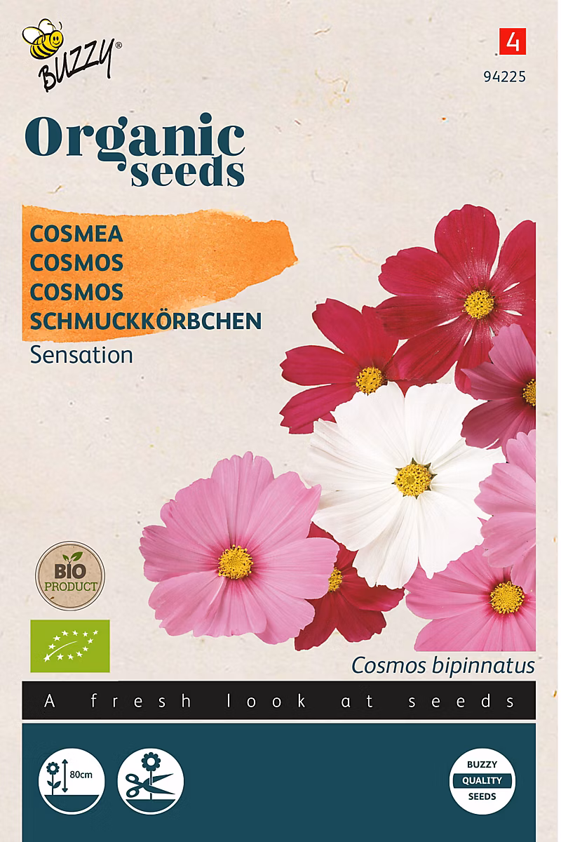 Buzzy Organic Cosmos Sensation varié – bio Semences, Ca. 1 gr