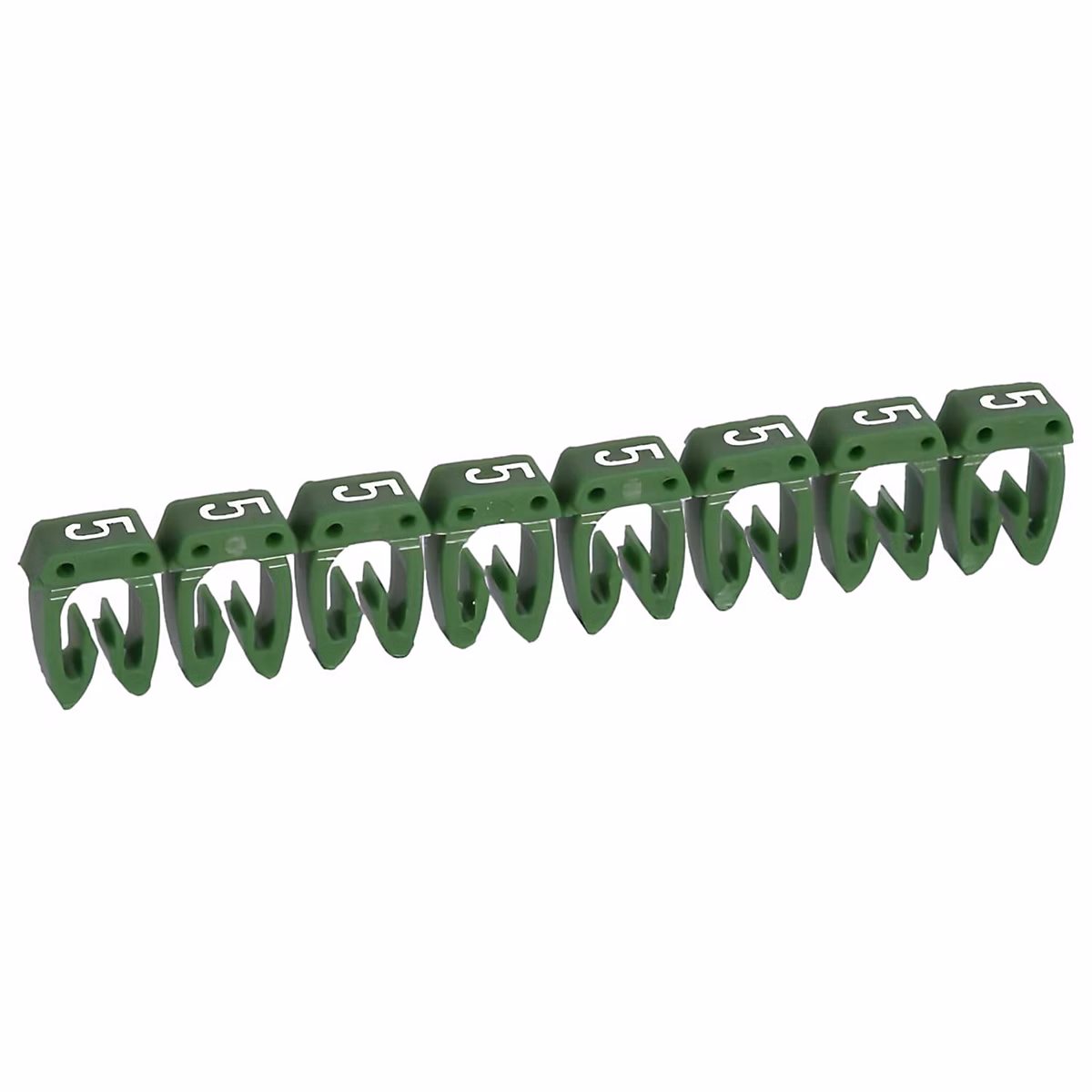 038215 Legrand – Boite De 1200 Repères Cab 3 Pour Fils 0, 5mm² à 1,5mm², Marquage Chiffre 5 Vert
