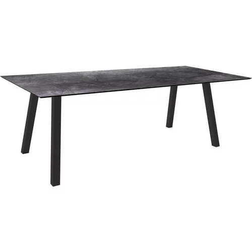 Table coloris noir en aluminium Interno Stern - 220 x 100 cm