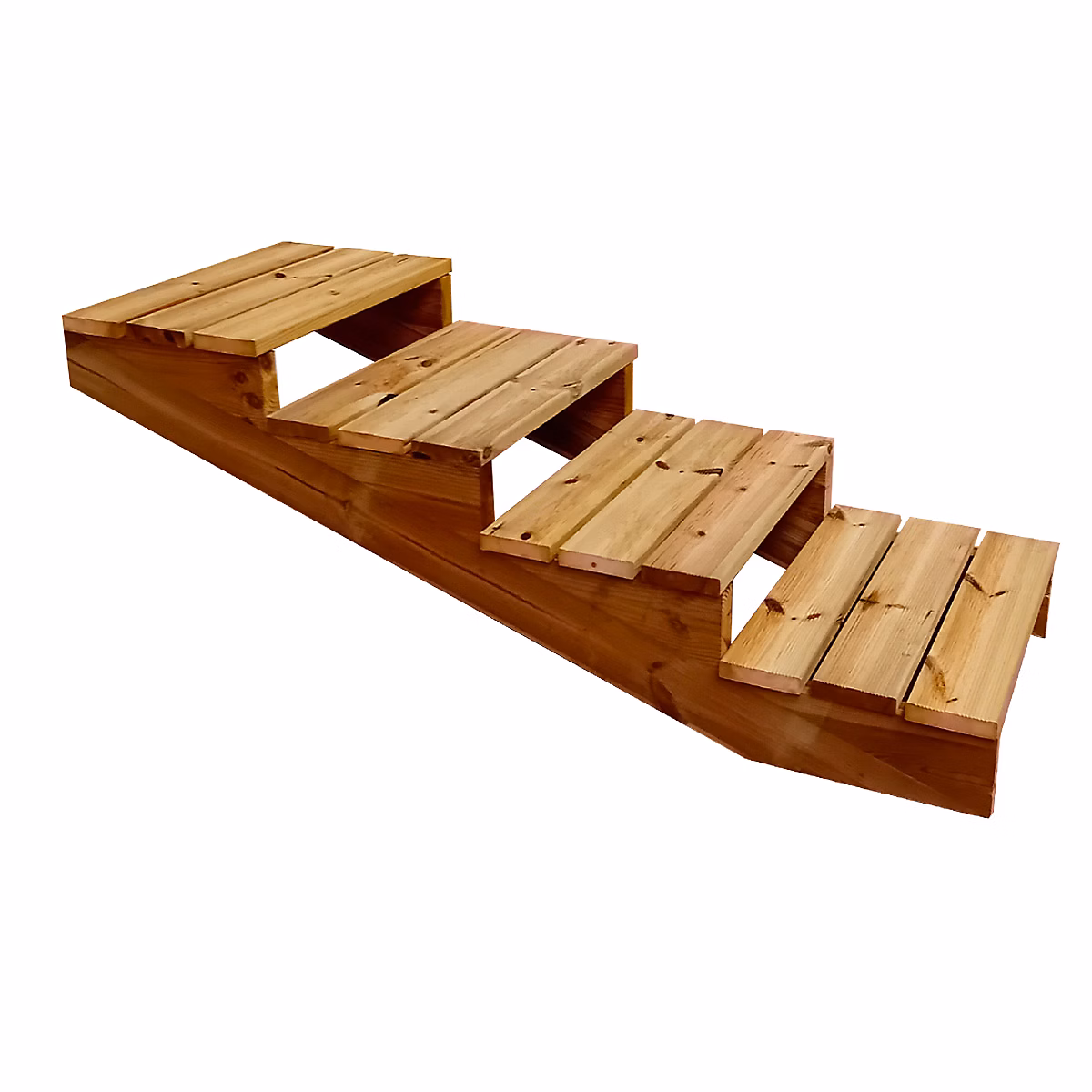 Escalier bois avec marches XL h55cm 4 m l60cm ouvert | Escalier
