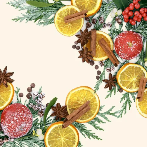 20 serviettes 3 plis Fragrance Xmas - 33 x 33 cm