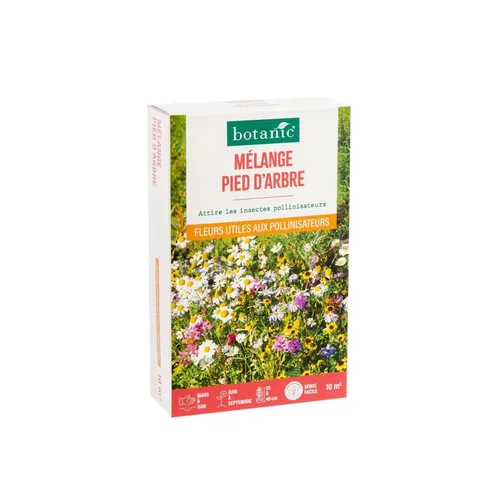 Mélange mellifère pied d'arbre botanic® - graines à semer (10 m²)