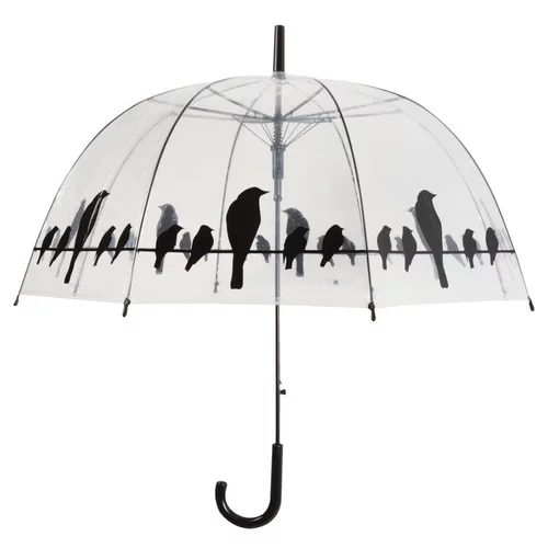 Parapluie transparent motif oiseaux Ø 83 x H 81,5 cm