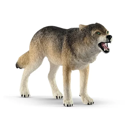 Figurine Loup plastique 10,3x5,2x2,1 cm à partir de 4 ans