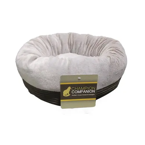 Nid douillet coloris gris et marron pour chat Champion Compagnon - 50 x 50 x 17 cm