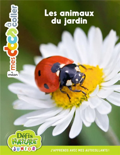 Livre "Les animaux du jardin" aux Éditions Milan collection Mes docs à coller