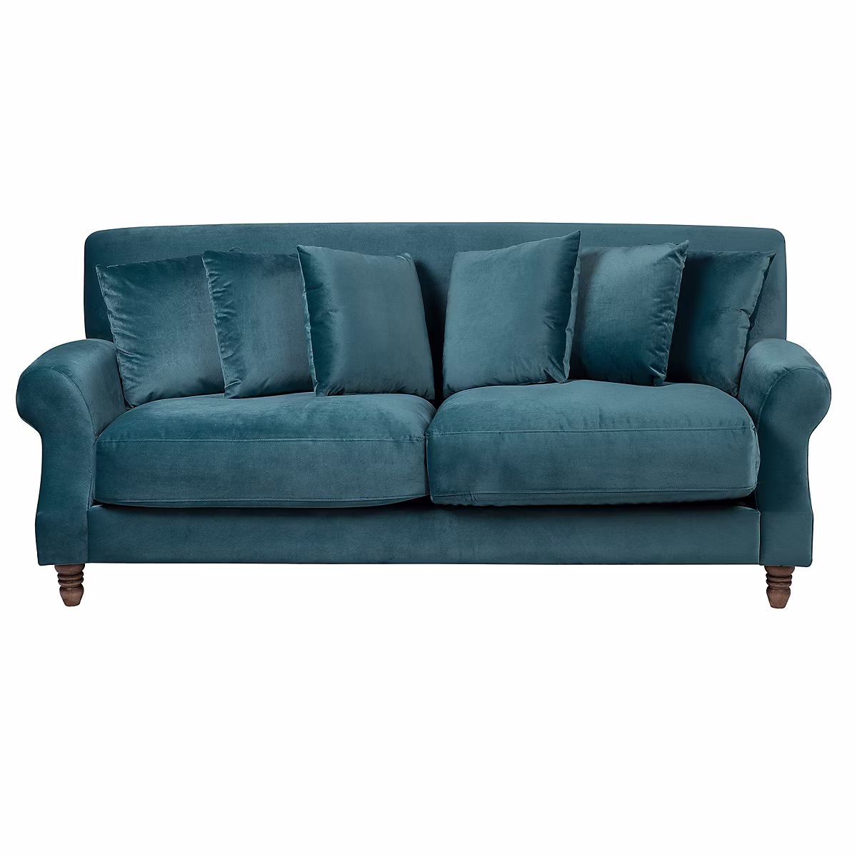 Canapé 2 places EIKE Velours Bleu paon – Réf. BJMGFVIHO5657559222