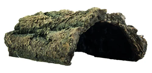Décor pour aquarium ou terrarium coloris vert Hobby Bark Cave - Taille M 25,5 x 16 x 8,5 cm