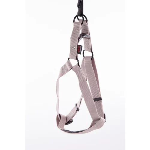 Harnais baudrier réglable gris pour chien - 4x90/110 cm