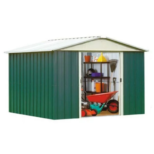 Abri de jardin métal, sans plancher, vert sapin - TRIGANO JARDIN Yardmaster - 6.24m²