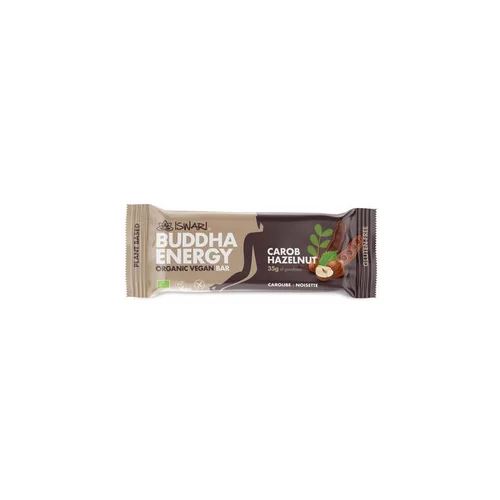 Barre bouddha énergie caroube et noisette bio Iswari - 35 g