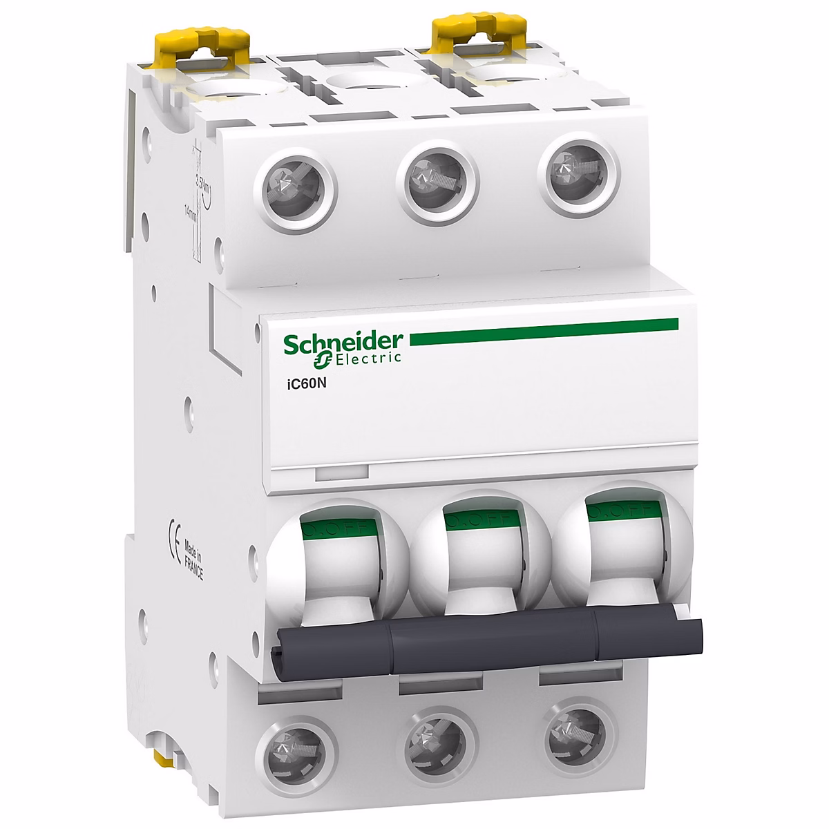 A9f74350 – Disjoncteur Triphasé 3p 50a Courbe C | 3 Modules | 10ka | Schneider Electric Acti9 Ic60n