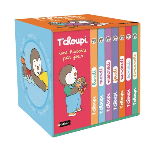 Livres T'choupi une histoire par jour - Ma petite bibliothèque Éds Nathan - Dès 2 ans
