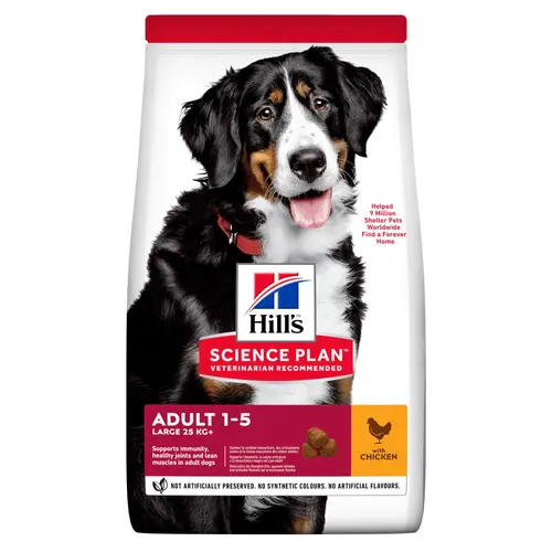 Croquette pour chien adulte grande race au poulet Hill's - 12 kg