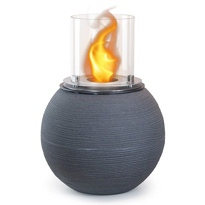 Cheminée au bioéthanol – BOTTICELLI | Fonte Gris | d.40 cm | h.55 cm | Intérieur/Extérieur