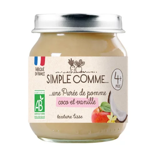 Pot pomme coco vanille bio Simple Comme - 125g