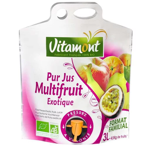 Pur jus multifruit exotique bio - 3 L