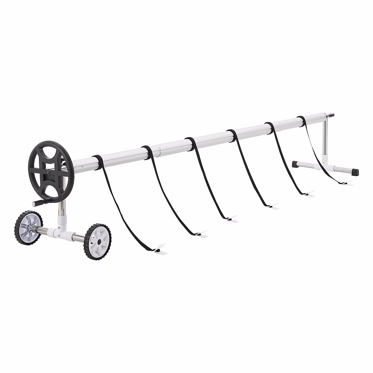 Enrouleur pour bâche de piscine Amorgo à longueur réglable 300 – 630 cm en.casa