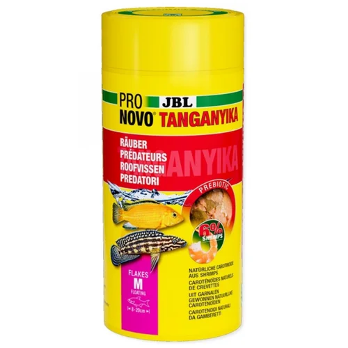 Alimentation poissons Tanganyika en flocons, JBL ProNovo - 170g/1000ml