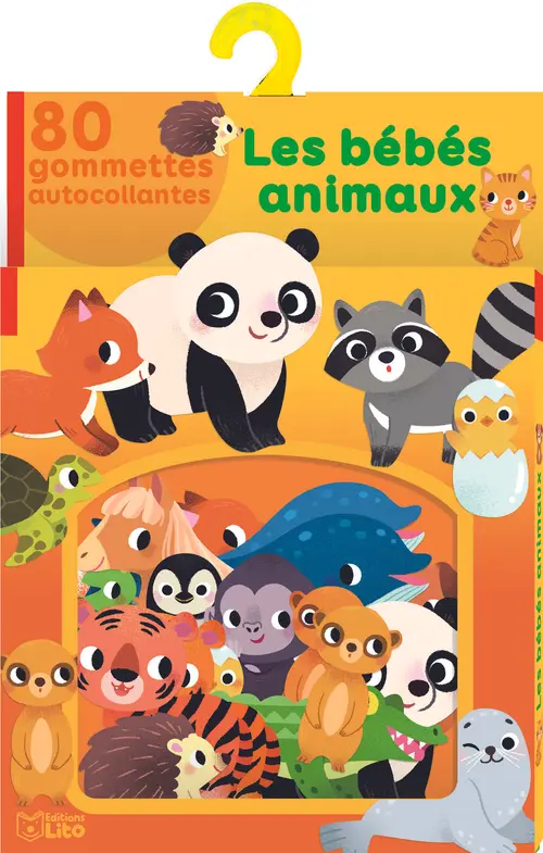 Livre gommettes autocollantes "Les bébés animaux" aux Éditions Lito