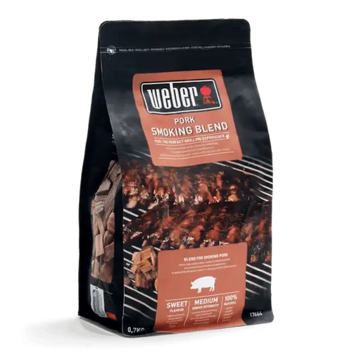 Copeaux de bois de fumage pour porc coloris marron en bois Weber – 700 g