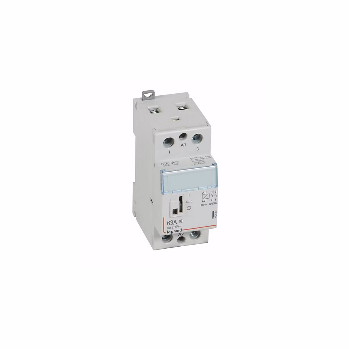 412560 Legrand | Contacteur Jour Nuit Silencieux Bobine 230v Monophasé – 63a – Contact 2no – 2 Modules