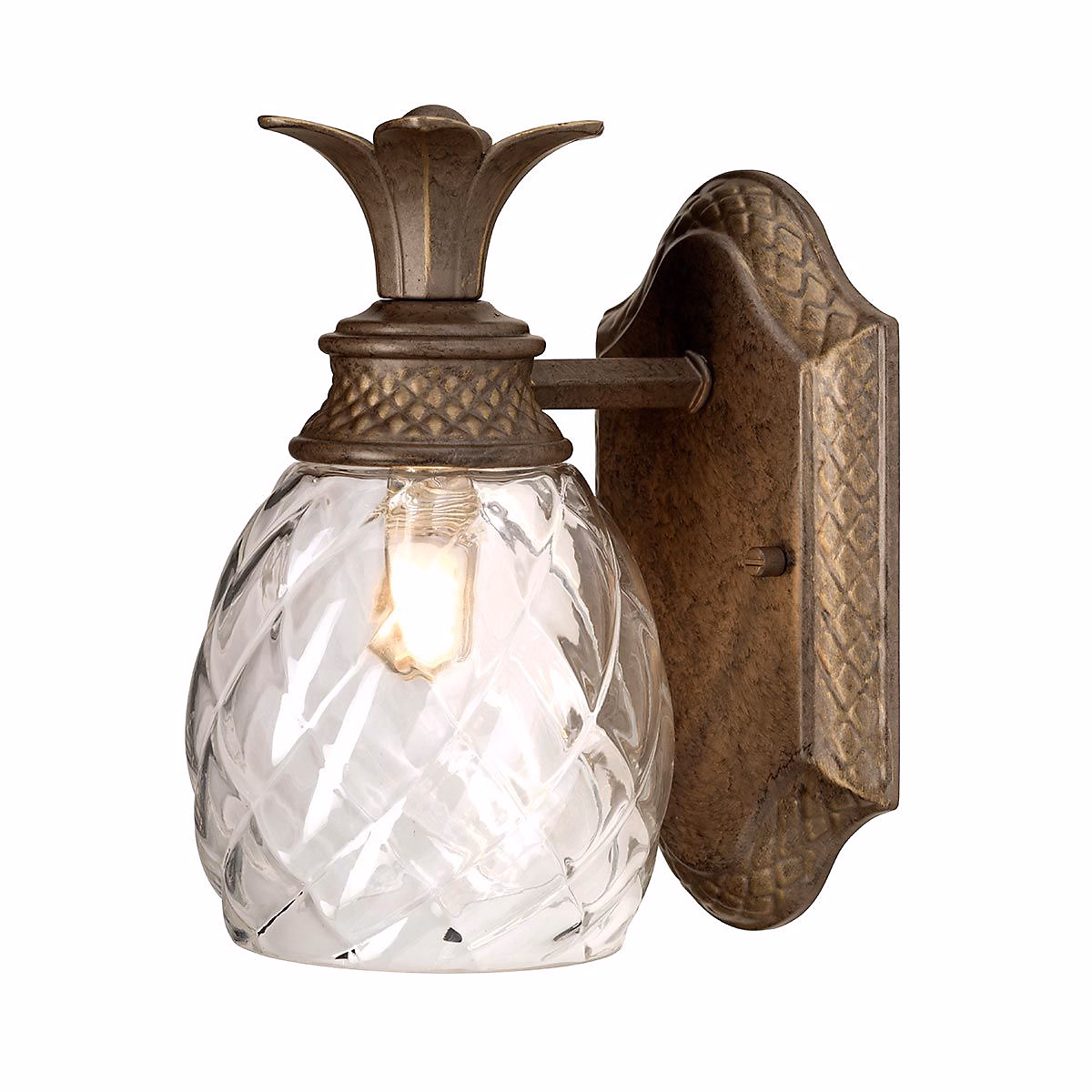Applique murale Plantation 1 lumière – Bronze perlé
