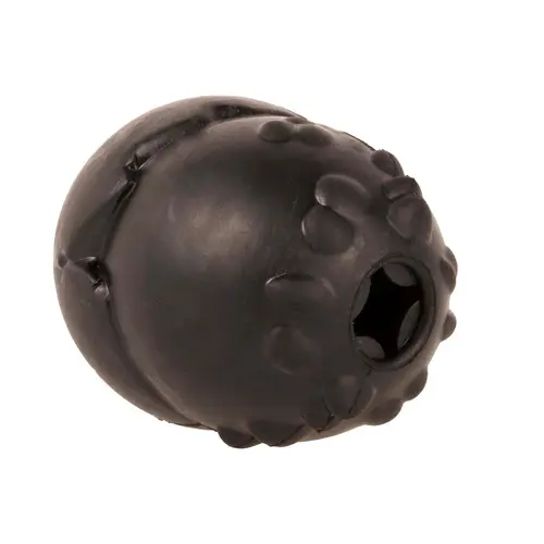 Jouet pour chien coloris noir en caoutchouc distributeur de friandises EBI Grrrip it - Taille XS 7 x 5,6 x 5 cm