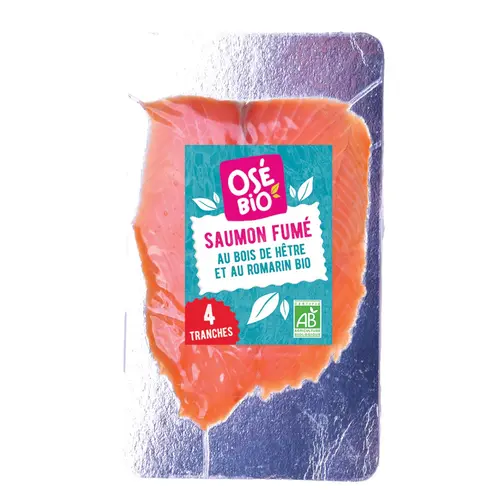 Saumon fumé 4 tranches Osé bio - 160 g