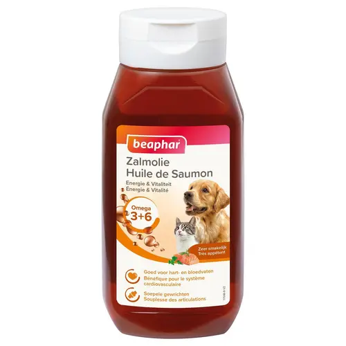 Huile de saumon pour chien et chat - 430 ml