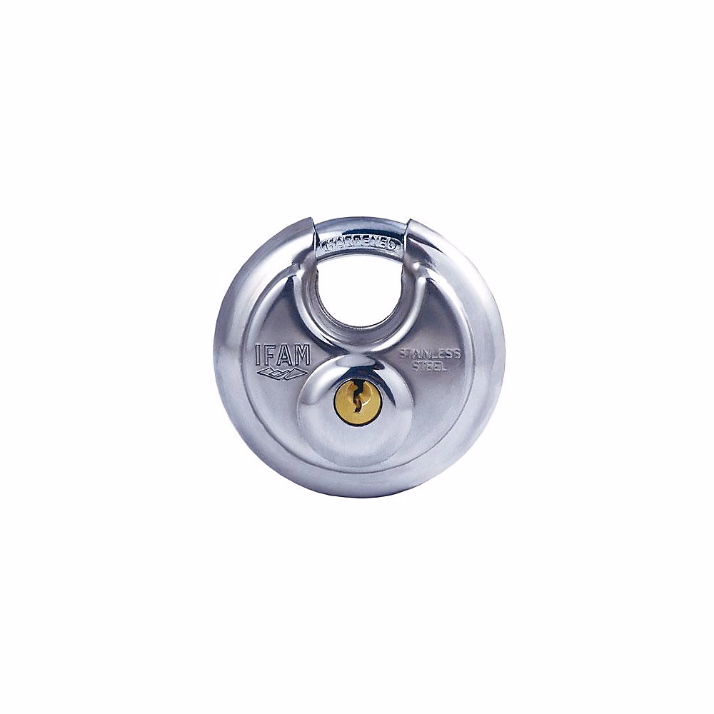 Cadenas rond acier inox à clé IFAM circular | Cadenas