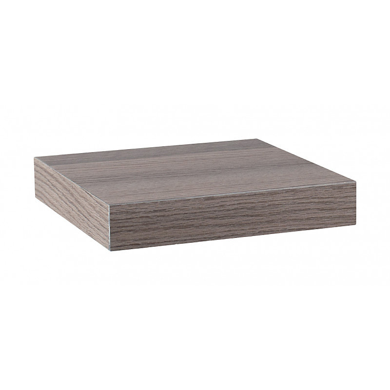 Étagère murale – étagère alvéolée, étagère en bois, étagère murale, noyer gris, 25 × 25 × 3,8 cm, Minerva