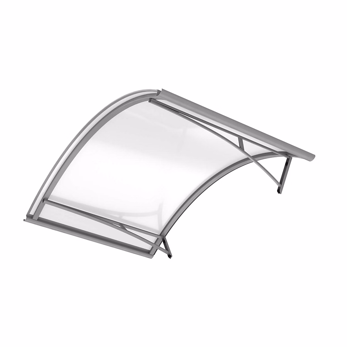 ARCTOM Auvent Apos 150x90 – couleur silver RAL9006 | panneau sandwich AL PE AL