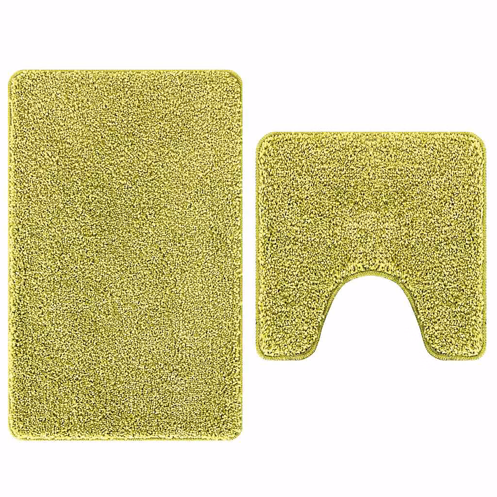 Ensemble de tapis de bain antidérapants 2 pc Vert 50 × 50 cm PP vidaXL