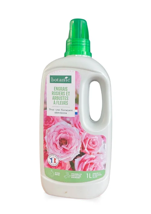 Engrais rosiers et arbustes à fleurs en bouteille botanic® - 1 L
