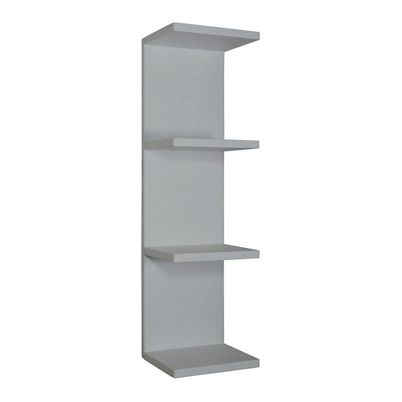 Étagère murale – bibliothèque flottante, étagère murale, gris pierre, 25,5 × 93 × 23,7 cm, Petite bibliothèque