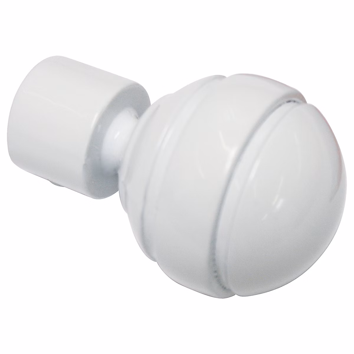 EMBOUTS BOULE GARDINIA BLANC – TRINGLE 20MM