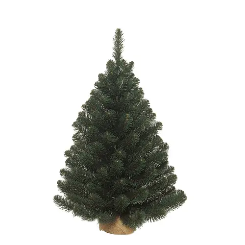 Sapin de Noël artificiel vert dans pot en jute Alpine - Ø 66 x H 90 cm