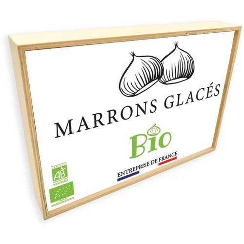 Coffret de 8 marrons glacés Bio - 130 g